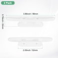 thumbnail image 3 of Uxcell 2pcs Boat Cleats Dock 4 Inch Kayak Rope Tie Cleat 32mm for Marine White, 3 of 7