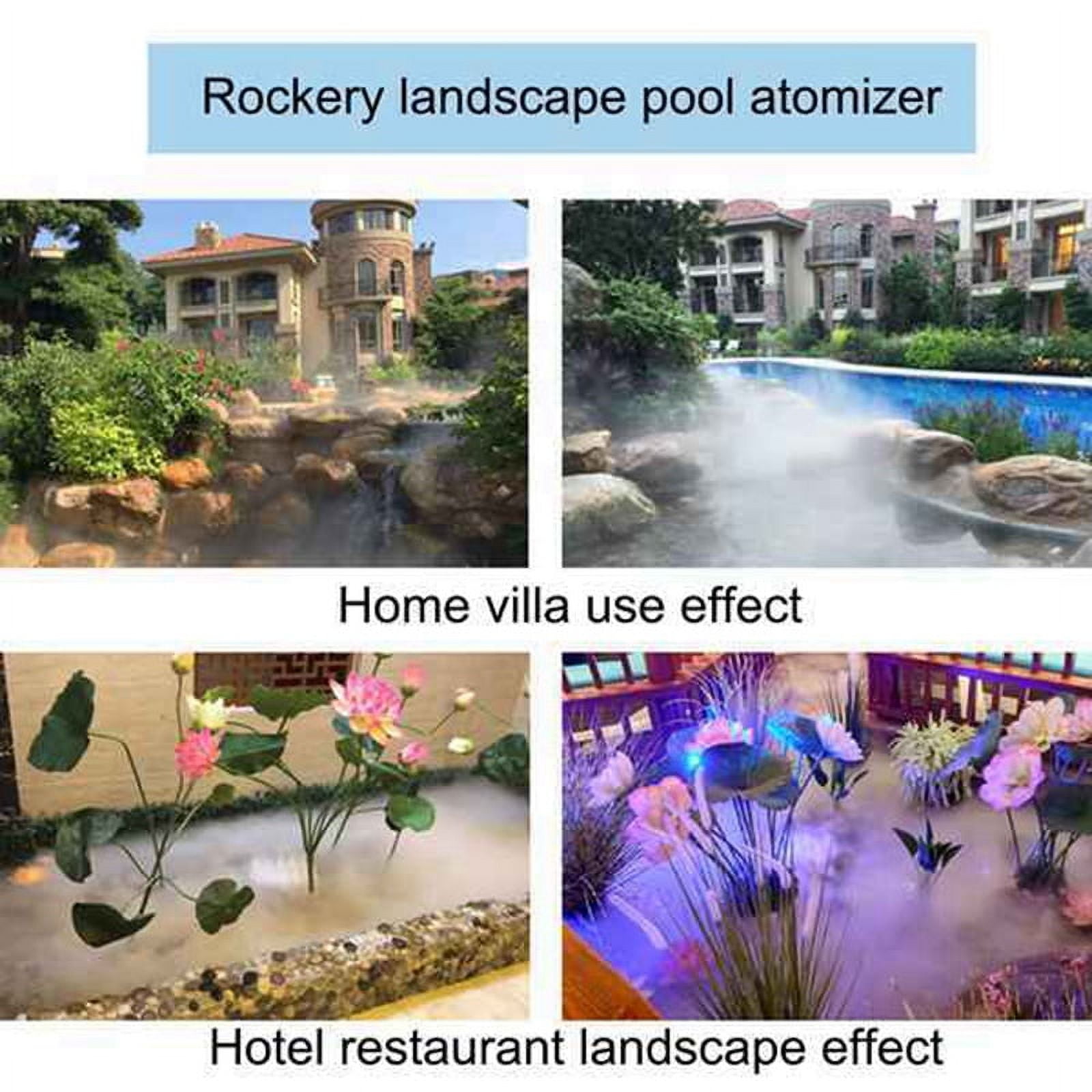 12 Heads Mist Maker Ultrasonic Mist Fogger Air Humidifier Water Fountain Fog Maker Machine Stainless Steel Fogger