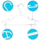 thumbnail image 3 of 40 Pack Baby Hangers White - Non Slip Baby Coat Hangers, Tubular Clothes Hangers for Kids Childrens, 3 of 3