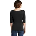 thumbnail image 2 of District Made Women's Perfect Weight 3/4-Sleeve T-Shirt - DM107L, 2 of 3
