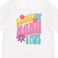 thumbnail image 4 of Inktastic Nana and Pops Love Me Retro Flowered Girls Long Sleeve Toddler T-Shirt, 4 of 5