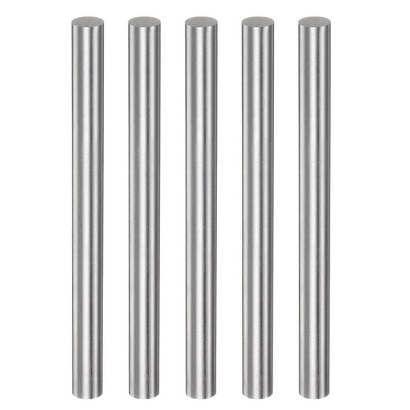 Uxcell 5 Packs 7.9mm x 100mm High Speed Steel (HSS) Round Rod Lathe Bar Stock DIY Tool
