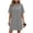 05# Gray, variant on Ihhxva Dress for Women Oversized T-Shirt with Pockets Loose Fit Pocket Tee Casual Summer Cotton Shift Mini 3XL-5XL