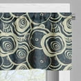 thumbnail image 3 of Ambesonne Grunge Valance Pack of 2, Circles of the Tree, 42"X12", Reseda Green Blue, 3 of 5