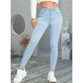thumbnail image 4 of 2024 Women Stretch Skinny Jeans Lady Slim Fit Pencil Jeans Girls Leggings Straight Leg Pants Light Blue Gray Black Sexy Trousers, 4 of 6