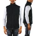 thumbnail image 4 of ToBeInStyle Men's Zip Up Sleeveless High Collar Polar Fleece Vest - Black - XL, 4 of 7