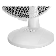 Mainstays 12-inch Table Fan with 3-Speed Settings and Oscillation, White, FT30-8MBWV