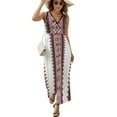 thumbnail image 2 of Ukrainian Vyshyvanka Embroidery Sleeveless Dress Summer Women Clothes Dress for Pregnant Women Dresses, 2 of 9