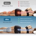 thumbnail image 4 of KAIPARA Knee Pillow for Side Sleepers, Memory Foam Knee Support Pillow, Comfortable Leg Pillow for Side Sleeping with Adjustable Strap, Relief for Sciatica, Back, Hips, Knees, Joints, Gray, 4 of 9