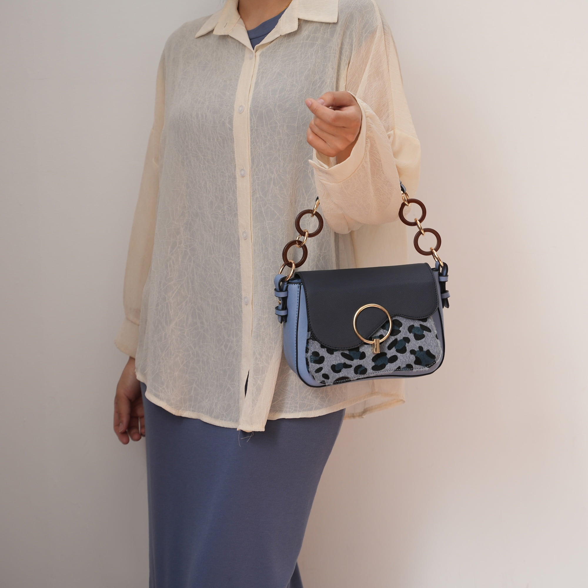 MKF Collection Serena Women's Crossbody Bag, Stylish Shoulder Purse Handbag by Mia K - Burgundy
