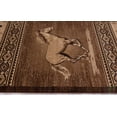 thumbnail image 5 of Handcraft Rugs Cabin Rug  Lodge, Cabin Nature and Animals Area Rug  Modern Southwestern Design Cabin Area Rug  Abstract, Chocolate-Horse/Horse Shoe 4x5 feet, 5 of 8