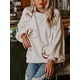 thumbnail image 2 of Sudadera navideña para mujer con lentejuelas y cuello redondo de Papá Noel, manga farol, estilo informal, 2 of 4