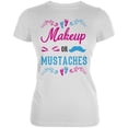 thumbnail image 1 of Gender Reveal Makeup Or Mustaches Juniors Soft T Shirt, 1 of 1