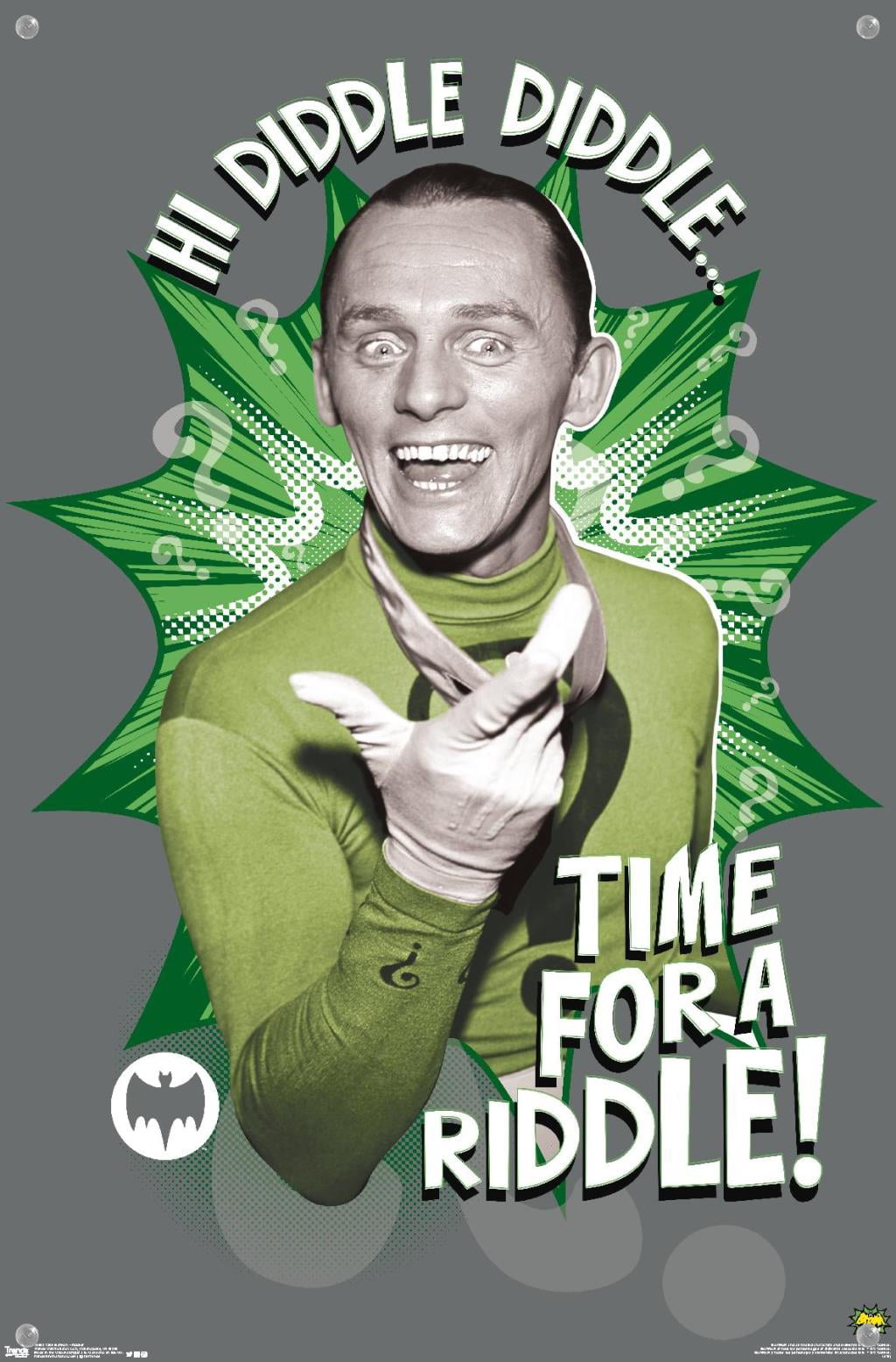 DC Comics TV - Batman TV Series - Riddler Wall Poster with Push Pins, 14.725" x 22.375"