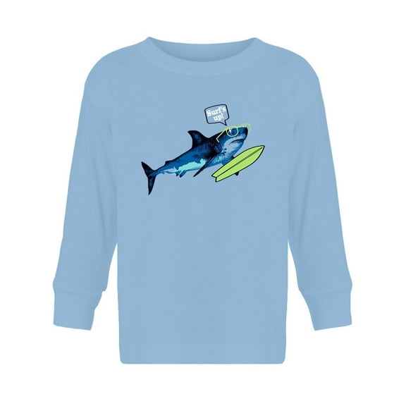 Surf's Up! Shark Long Sleeve Toddler -Image by Shutterstock, 4 Toddler