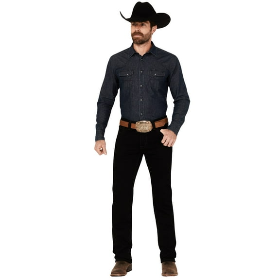 Rock & Roll Denim Men's And Revolver Slim Straight Reflex Jeans Black 38W x 32L US