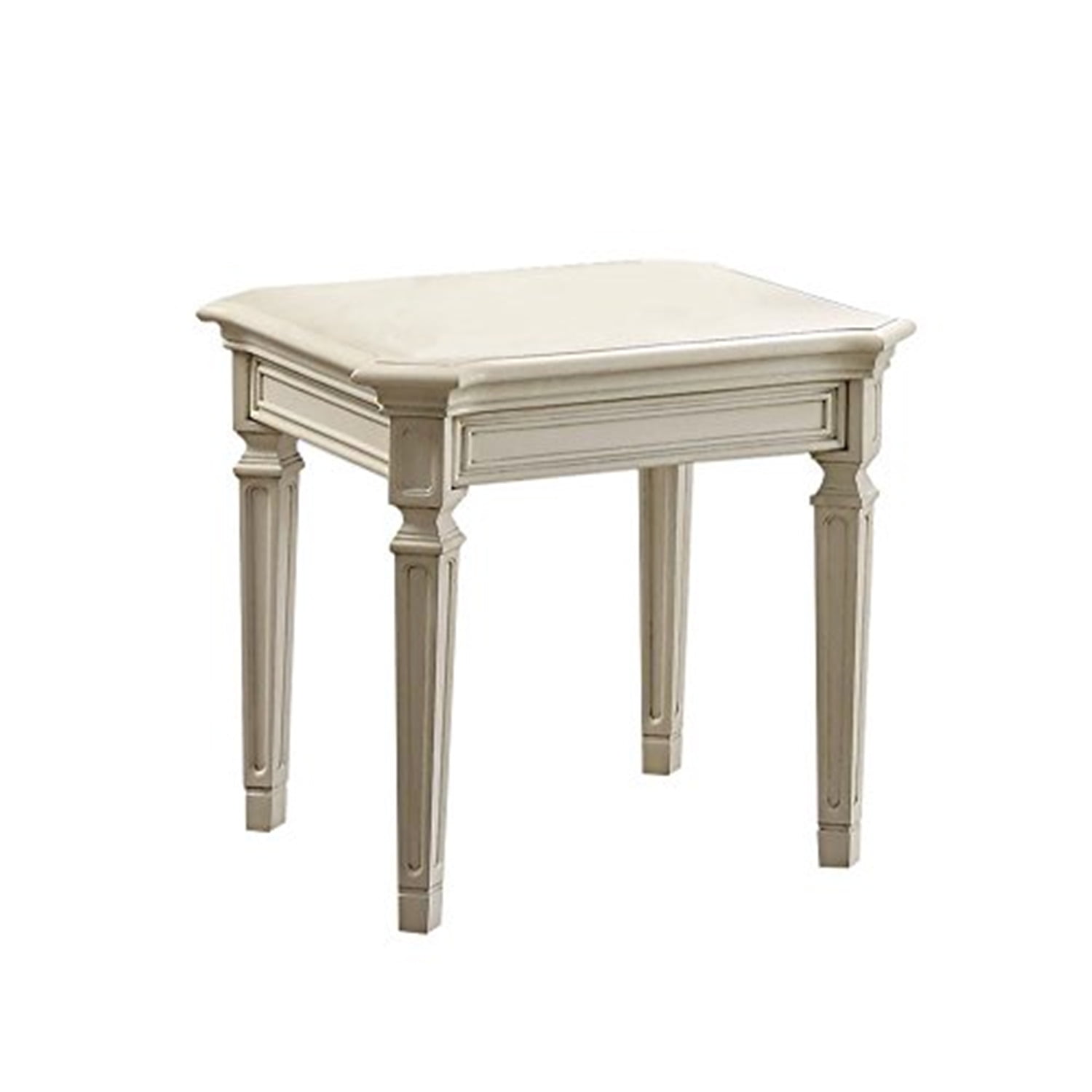 ACME Florissa End Table, Antique WhiteColorAntique White,Quantity1