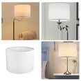 thumbnail image 2 of YoeXGDS 3PCS White Lamp Shade, Small Drum Lampshade, Replacement Lamp Shade Linen Hand Crafted for Table Lamps Floor Lamps Chandelier Lamp, Retro Lamp Cover 13x10 Inch, 2 of 5