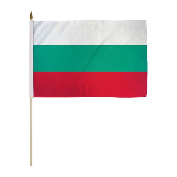 Bulgaria 12x18in Stick Flag