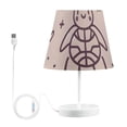 thumbnail image 2 of Line Turtle Wave LED Desk Lamp Table Lamp USB Bedside Nightstand Small Lamp for Bedroom Living Room Kids Room, 2 of 8