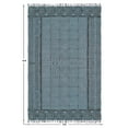 thumbnail image 3 of Casavani Hand Block Printed Cotton Dhurrie Grey Hallway & Stair Runner Area Rug 4x15 feet, 3 of 5