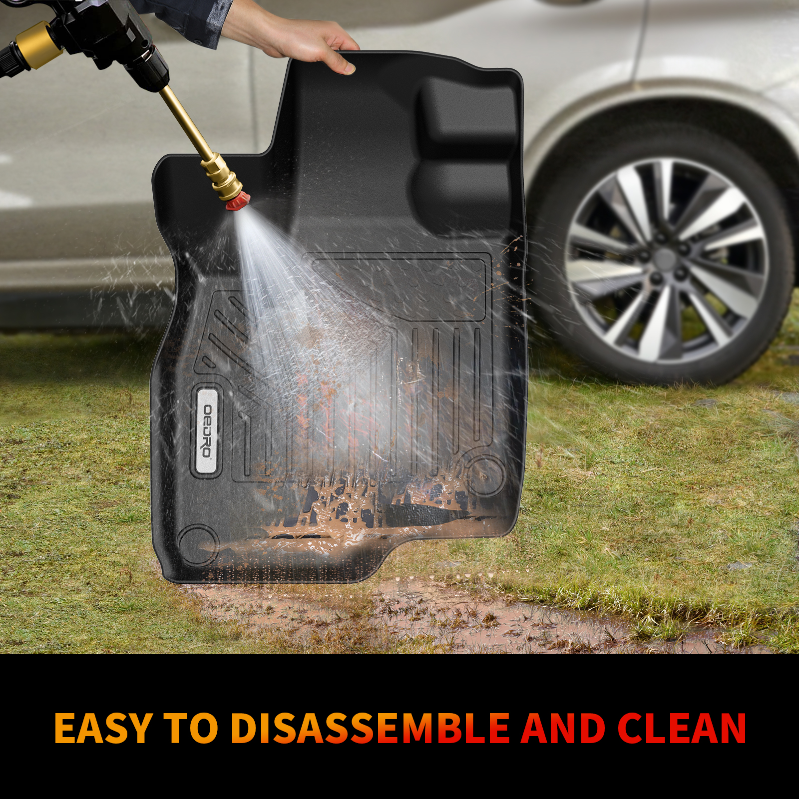 RVNI Floor Liners for 2019-2023 Acura RDX 1st & 2nd Row TPE Rubber set All Weather Liners Set