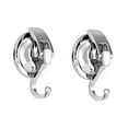 thumbnail image 4 of WHAMVOX  2 Pcs Suction Cup Hook Wall Hooks for Hanging Coat Hanger Silver, 4 of 8