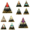 thumbnail image 2 of RSAMD Chakra Orgonite Resin Pyramid Crystal Chips Quartz Orgone Reiki Healing Energy-Elk (Or Protection Defence) (5..., 2 of 9