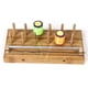 thumbnail image 2 of Soporte de carrete de 1 pieza, organizador de madera nal, tornillo de banco hecho a mano, herramienta portátil, de costilla estable, Soledad Estación de carrete, 2 of 10
