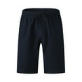 thumbnail image 2 of Aayomet Shorts Men Sport Short Pants Quick Drying Short Pant Drawstring Zipper Pocket Short Pant Fashion Short (Blue, M), 2 of 4
