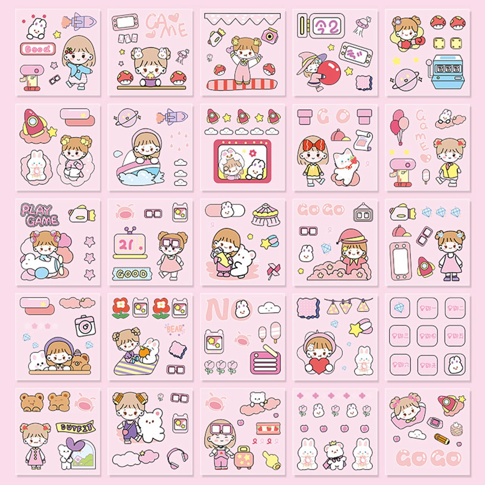 Cute Sticker pack! Sticker for Sale by Dasora