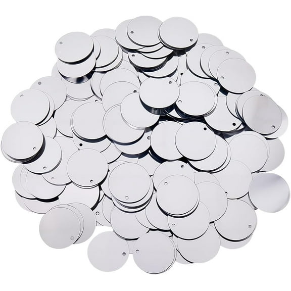454Pcs Silver Round Flat Sequins Paillettes Loose Bulk 20Mm Large with One Hole Top PVC Metallic Sparkly Applique Spangle Sequin for Sewing Making Clothes Wedding Decor DIY Craft Supply