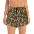 thumbnail image 3 of Uemuo Leopard1 Pattern Women's Athletic Shorts High Waisted Running Shorts with Liner Pockets Gym Elastic Workout Shorts-Large, 3 of 9