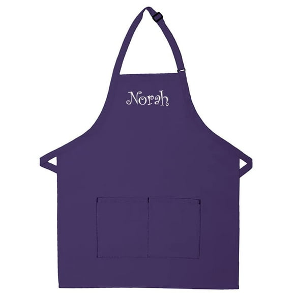 Tablier Adulte Personnalisé Brodé Premium pour Hommes Femmes Fête des Pères Cuisine Barbecue Cadeau