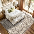 thumbnail image 5 of Pentantan 8'x10' Area Rugs for Living Room, Boho Vintage Soft Washable Rug with Non Slip Backing for Bedroom, Brown, 5 of 7