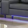 thumbnail image 5 of Modern Minimalist Fabric Loveseat with LED Lights and USB Charger - 55.5"W x 34"D x 37"H, 5 of 10
