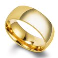 thumbnail image 1 of Anillos de pareja de acero inoxidable liso Letdiffery oro Simple 4MM mujeres hombres amantes joyería de boda regalos de compromiso Tan Jianjun  unisex, 1 of 2