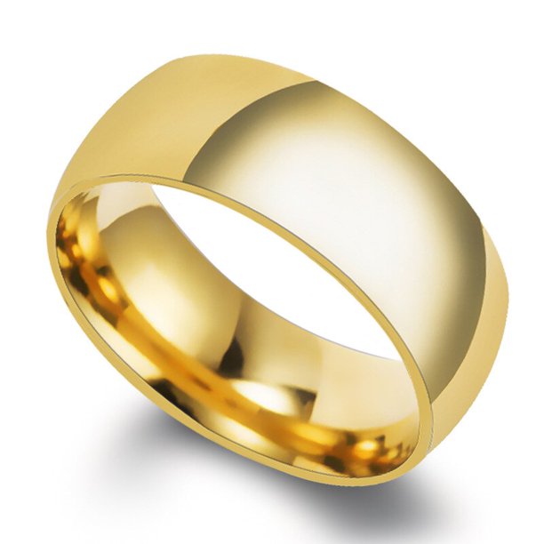 Anillos de pareja de acero inoxidable liso Letdiffery oro Simple 4MM mujeres hombres amantes joyería de boda regalos de compromiso Tan Jianjun unisex