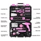 thumbnail image 2 of Juego de herramientas DEKOPRO Pink de 98 piezas con caja de herramientas de plástico, 2 of 6