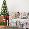 thumbnail image 6 of Dashan Christmas Throw Pillow Covers 18x18 4 PCS Pink Santa Xmas Tree Couch Cushion Pillowcases for Bedroom Home Decor, 6 of 6
