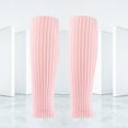 thumbnail image 3 of LIWEN 1 Pair Ribbed Knitted Long Socks Breathable High Elasticity Anti-shedding Party Sports Casual Ribbed Leg Warmers for Girl, 3 of 8