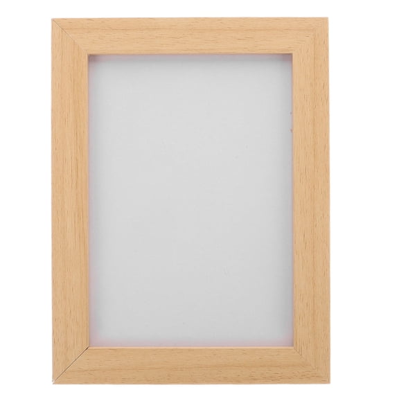 FENGGUIQU Rotating Picture Frames Beige Wooden Frames Wall Mounting for Display Photos 1Pcs