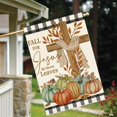 thumbnail image 2 of Fall for Jesus Cross Garden Flag 12x18 Inch Double Sided for Outside, Thanksgiving Autumn Pumpkins Outdoor Seasonal Yard Flag Farmhouse Porch Decor 5-12, 2 of 6