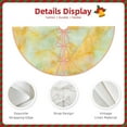 thumbnail image 3 of Sikiie Yellow With Teal Marble Christmas Tree Skirt, Christmas Tree Decorations, Christmas Decor, Tree Mat Decoration(30-48IN)-30", 3 of 6
