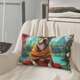 thumbnail image 5 of Daiia Meditating French Bulldog Bedding Waterproof Pillow Protector Zippered Queen – Bed Bug Proof Pillow Encasement-14"x20", 5 of 6