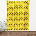 thumbnail image 3 of Ambesonne Dogs Fabric by the Yard Upholstery, Fun Pet Characters on Yellow, 2 Yards, Yellow Pale Brown Black, 3 of 4