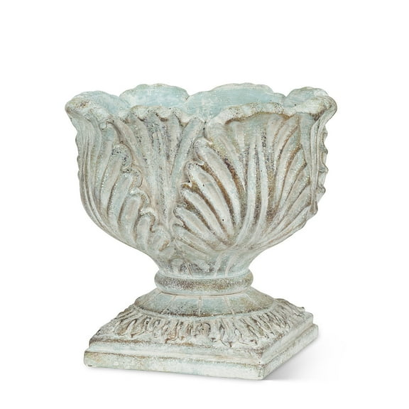 Set of 2 Ornate Pedestal Planter