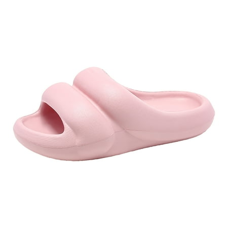 

Shower Shoes For Men And Women Soft Breathable Cloud Slippers Non-Slip Wearable Pillow Slides Summer Indoor And Outdoor Universal Thick Bottom Foam Slides