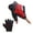 Black & Red, variant on Fingerless Work Gloves for Men Utility Padded Half Finger Driving Working Gloves,Medium