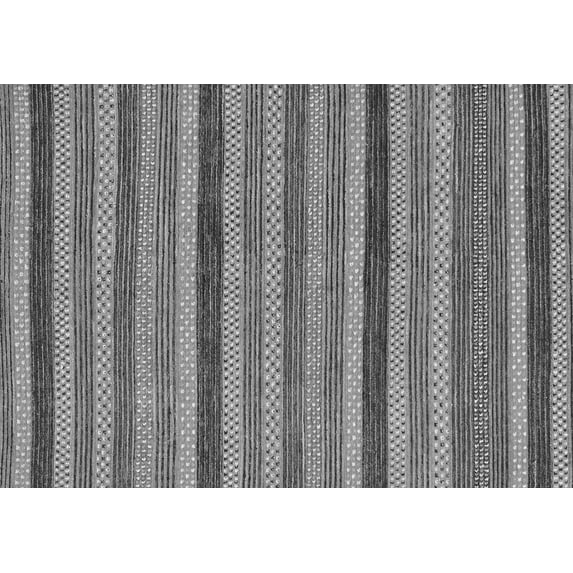 Ahgly Company Indoor Rectangle Oriental Gray Modern Area Rugs, 5' x 8'